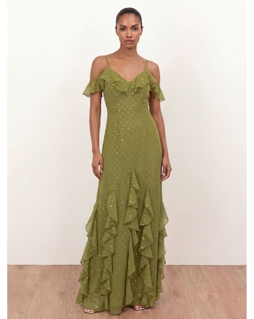 Anaya Metallic Thread Dress