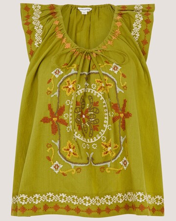 Monsoon Greta Floral Embroidered Top