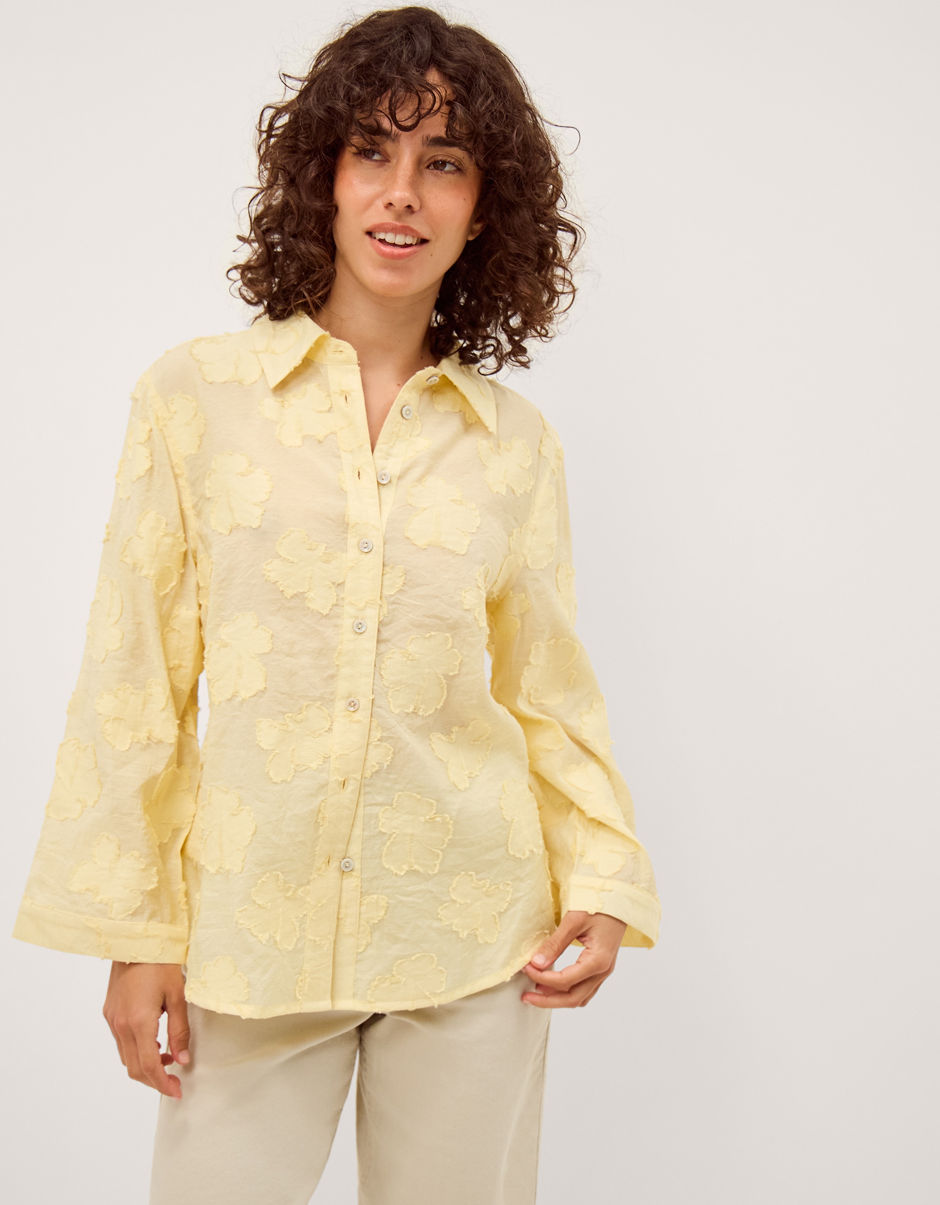 Monsoon Tyra Floral Jacquard Shirt