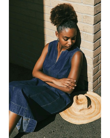 Roman Panel Detail Midi Dress