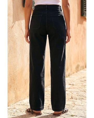Roman Wide Leg Stretch Denim Jeans
