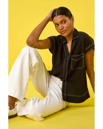 Roman Contrast Stitch Shirt