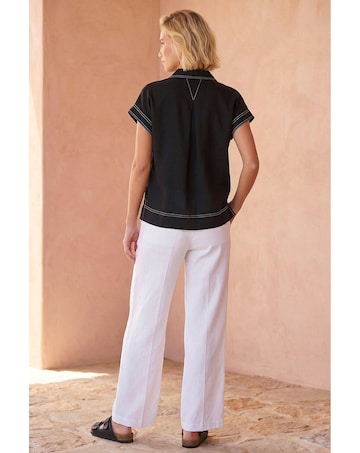 Roman Contrast Stitch Shirt