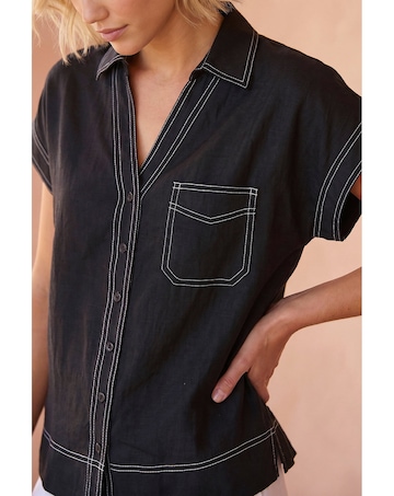Roman Contrast Stitch Shirt