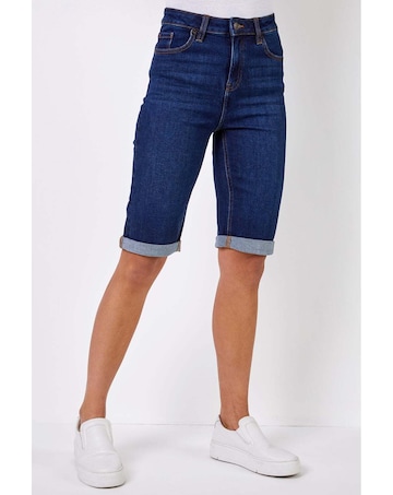 Roman Stretch Knee Length Shorts