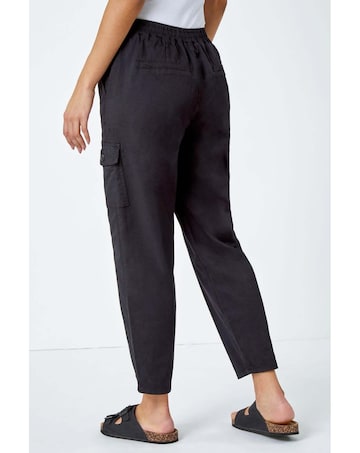 Roman Elastic Waist Stretch Trousers