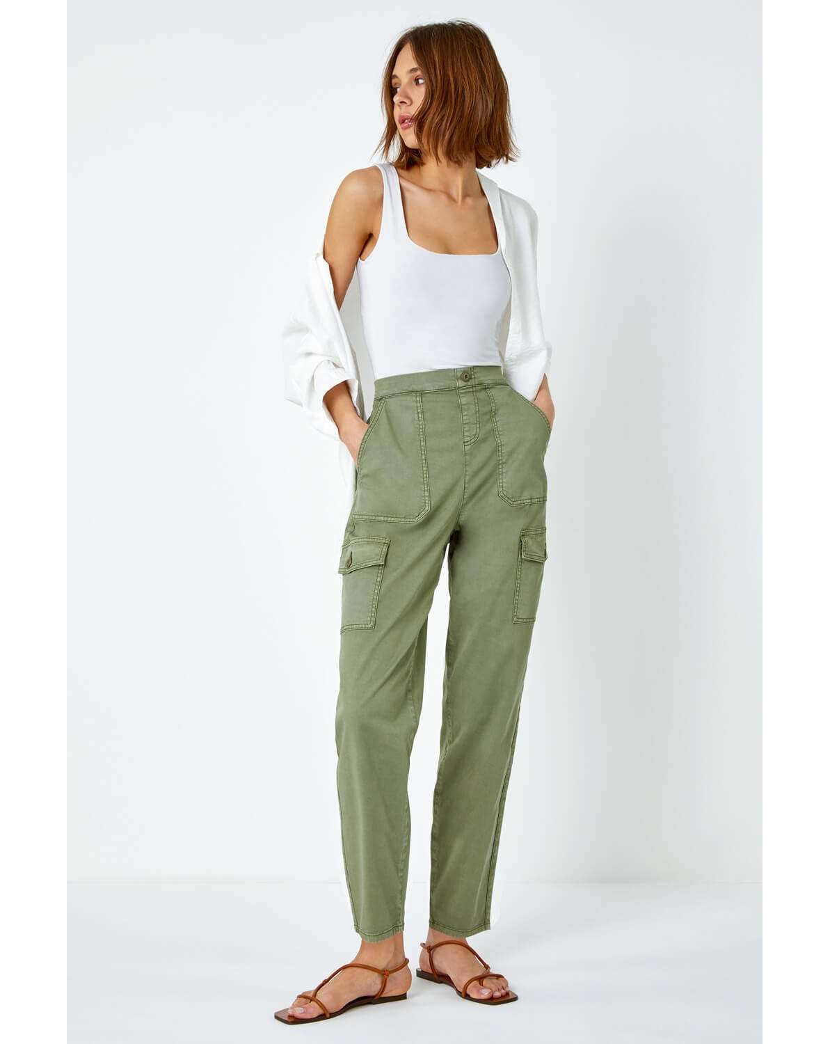 New In - Roman Elastic Waist Stretch Trousers
