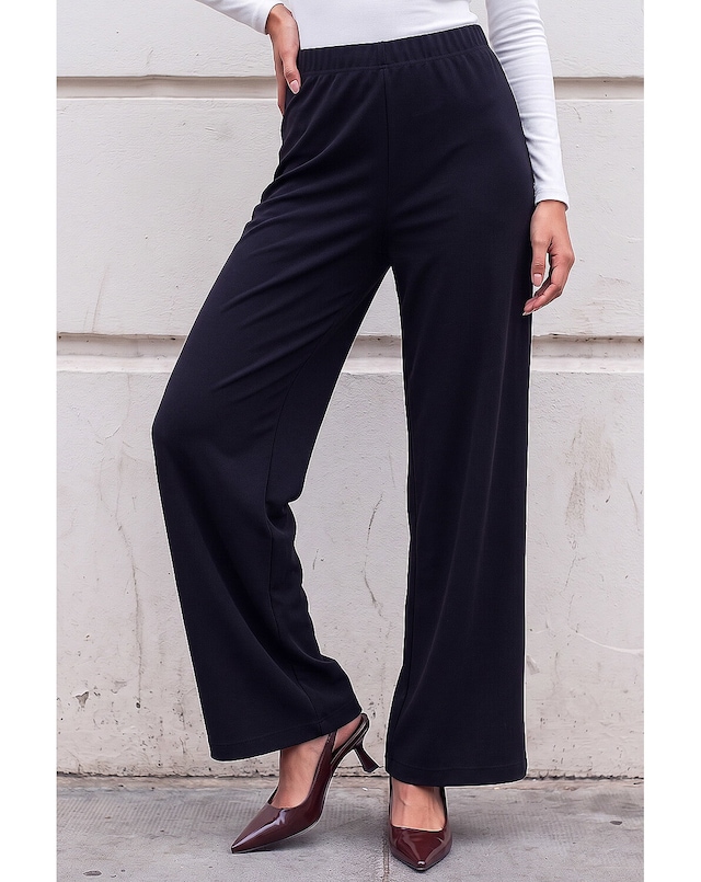 Roman Petite Wide Leg Stretch Trouser