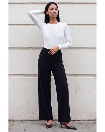 Roman Petite Wide Leg Stretch Trouser