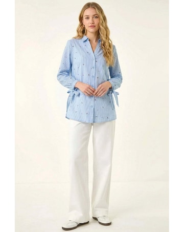 Roman Cherry Stripe Cotton Shirt