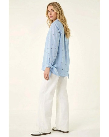 Roman Cherry Stripe Cotton Shirt