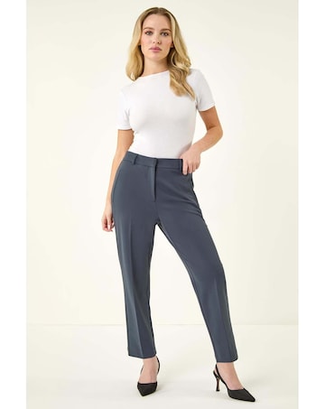 Roman Short Straight Leg Stretch Trouser