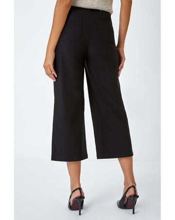 Roman Cropped Stretch Culotte