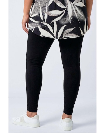 Roman Curve Stretch Plain Leggings