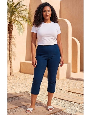 Roman Curve Cropped Stretch Trouser