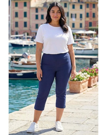 Roman Curve Cropped Stretch Trouser