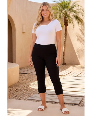Roman Curve Cropped Stretch Trouser