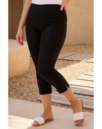 Roman Curve Cropped Stretch Trouser