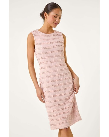 Roman Petite Ruffled Stretch Dress