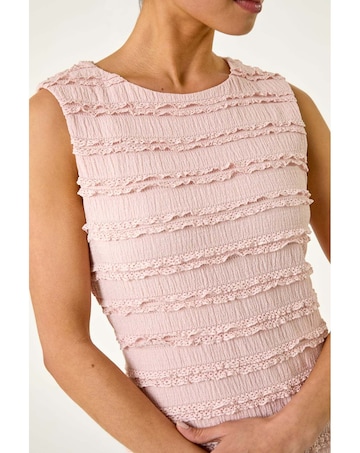 Roman Petite Ruffled Stretch Dress