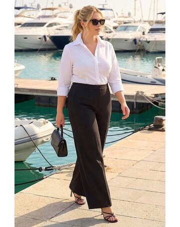 Roman Curve Wide Leg Tailored Trouser