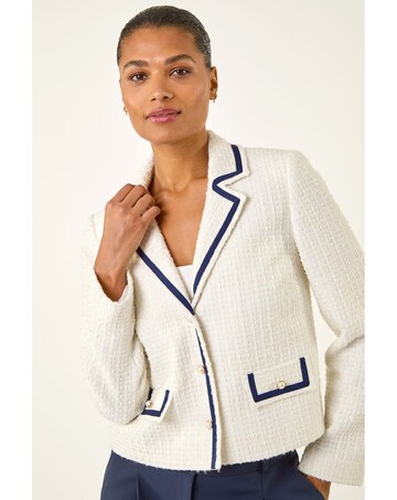 Roman Boucle Contrast Tape Jacket