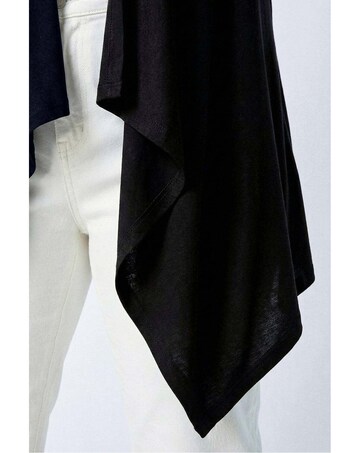 Roman Curve Waterfall Jersey Cardigan