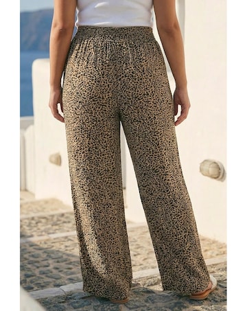 Roman Curve Textured Animal  Trousers