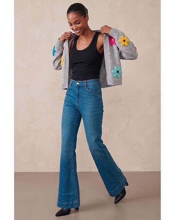 Roman Pocket Stretch Flare Jeans