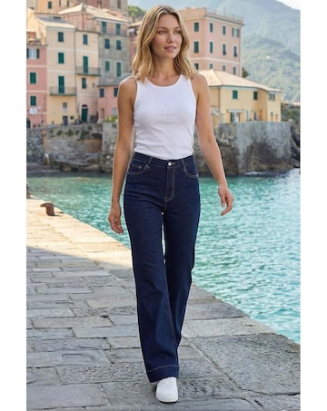 Roman Pocket Stretch Flare Jeans