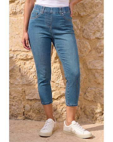 Roman Petite Stretch Crop Denim Jegging