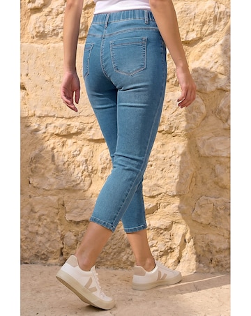 Roman Petite Stretch Crop Denim Jegging