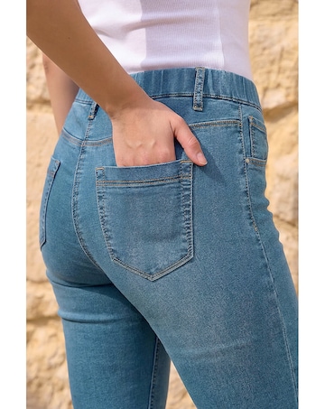 Roman Petite Stretch Crop Denim Jegging