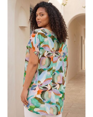 Roman Curve Abstract Print Top