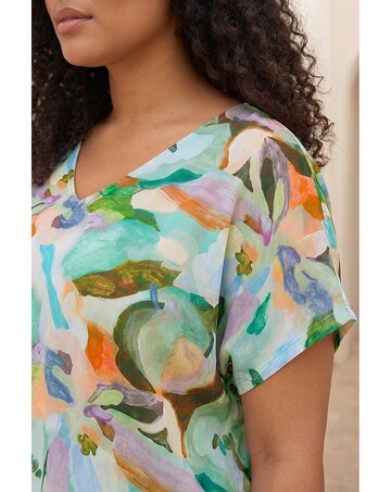Roman Curve Abstract Print Top