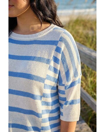 Roman Curve Stripe Knit Jumper