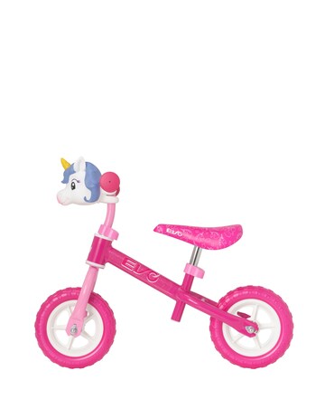 EVO Character Head 8 Inch Wheel Balance Bike - Unicorn