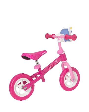 EVO Character Head 8 Inch Wheel Balance Bike - Unicorn