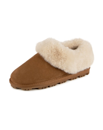 totes Ladies Real Suede Bootie W/Fur Cuff & Lining