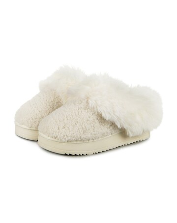 totes Ladies Textured Mule On Chunky Sole