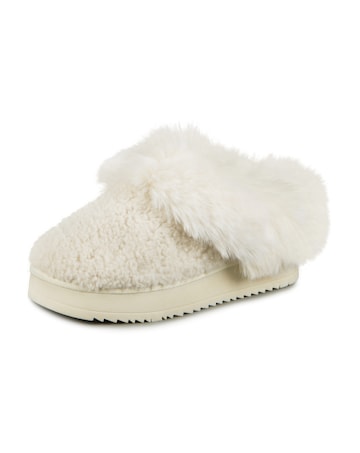 totes Ladies Textured Mule On Chunky Sole