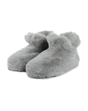 totes Ladies Faux Fur Boot Slippers