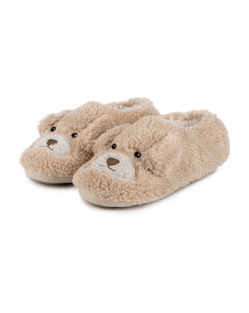 totes Ladies Borg Novelty Slippers