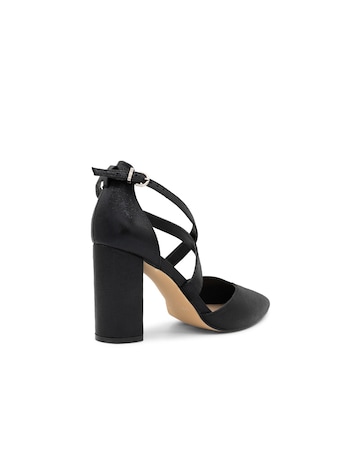 Paradox London Felicia Wide E Fit Block Heel Courts