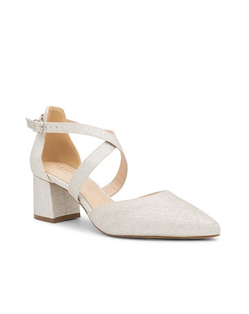 Paradox London Farrah Wide E Fit Block Heel Courts
