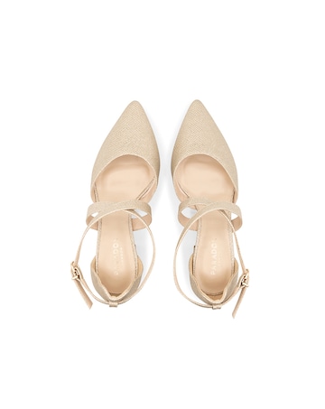 Paradox London Farrah Wide E Fit Block Heel Courts