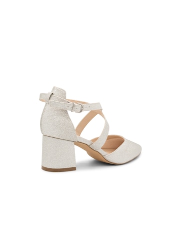 Paradox London Farrah Wide E Fit Block Heel Courts