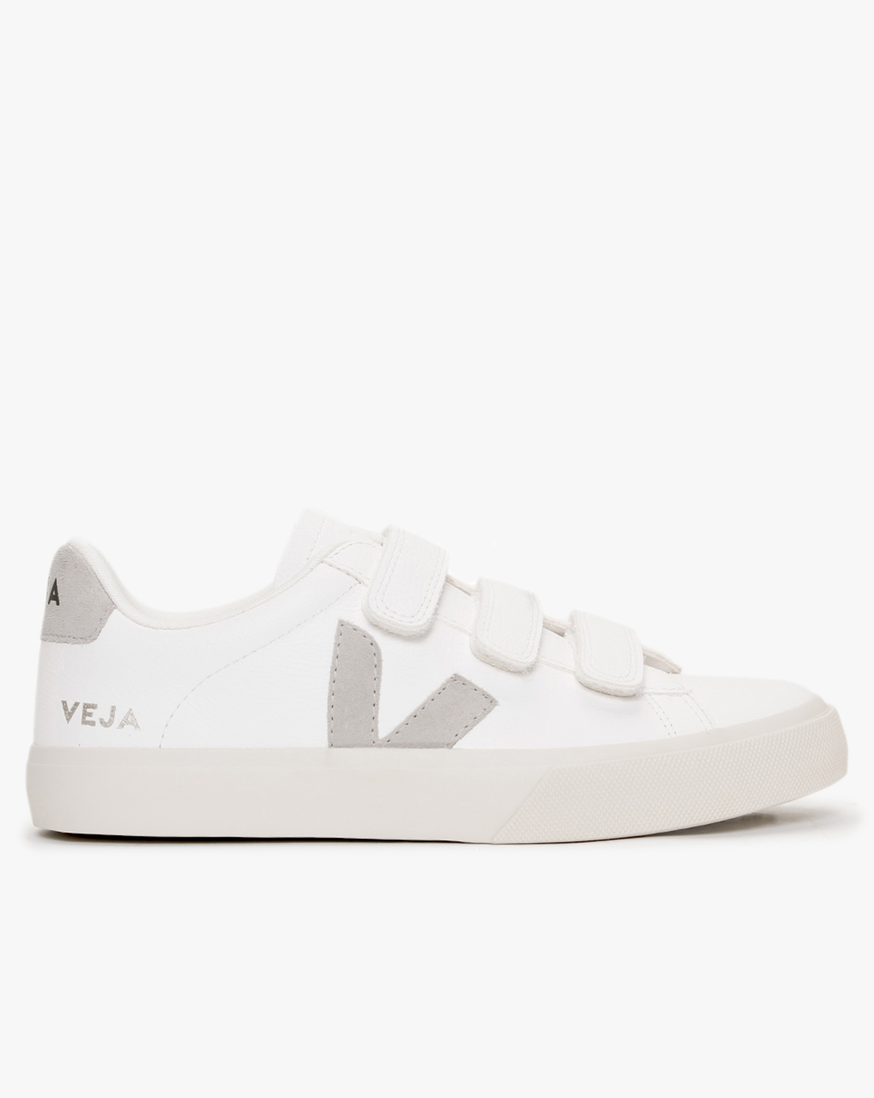 Veja Recife Logo White Natural Trainers