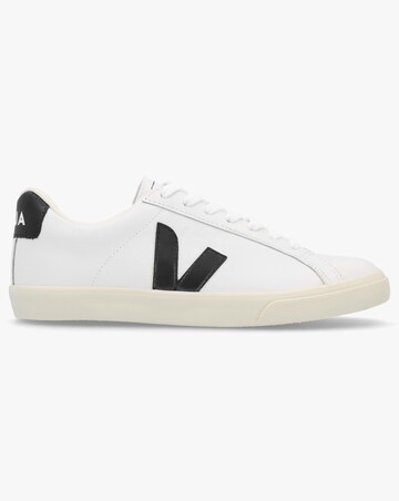 Veja Esplar Logo Extra White Black Leather Trainers