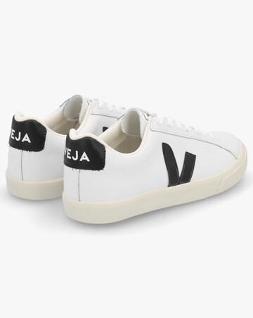 Veja Esplar Logo Extra White Black Leather Trainers